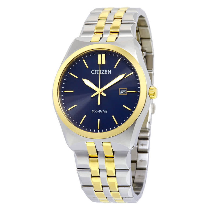 Photo: Citizen Corso Eco-Drive Blue Dial Two-tone Mens Watch BM7334-58L