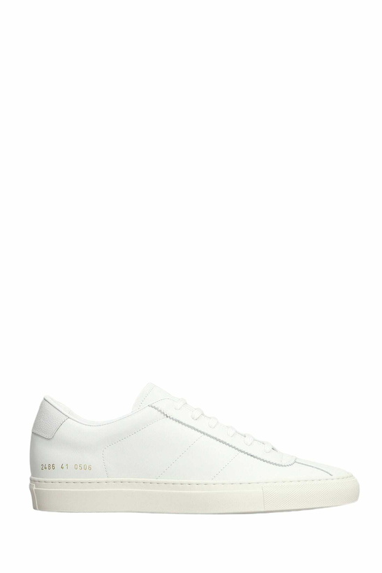 Photo: Common Projects Tennis Classic Sneakers In White Leather