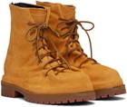 424 Orange Lace-Up Boots