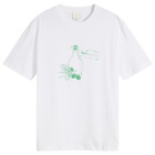A.P.C. Men's Olive Oil T-Shirt in White