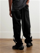 Givenchy - Straight-Leg Tech-Virgin Wool Cargo Trousers - Black