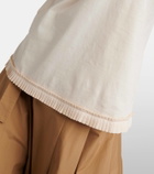 'S Max Mara Ruffled cotton jersey tank top