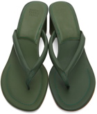 Maryam Nassir Zadeh Green Nile Thong Heeled Sandals