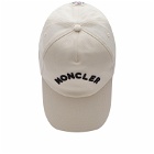 Moncler Men's Arch Logo Cap in White