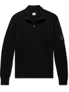 C.P. Company - Wool-Blend Half-Zip Sweater - Black