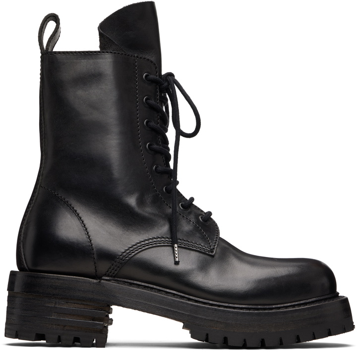 Photo: A DICIANNOVEVENTITRE Black Horse Zac Low Ankle Boots