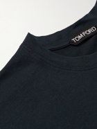 TOM FORD - Lyocell and Cotton-Blend Jersey T-Shirt - Blue