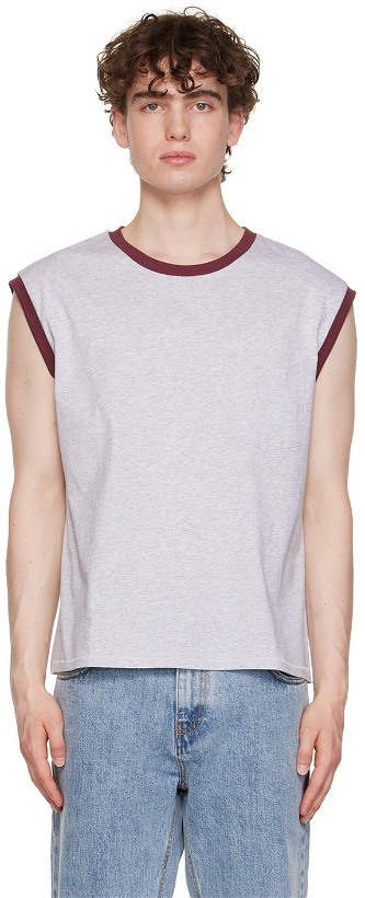 Photo: Second/Layer Gray Ringer Tank Top