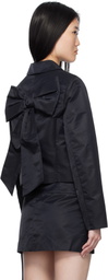 Sandy Liang Navy Shelby Jacket