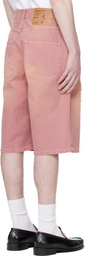 Carne Bollente Pink 'The Love' Denim Shorts