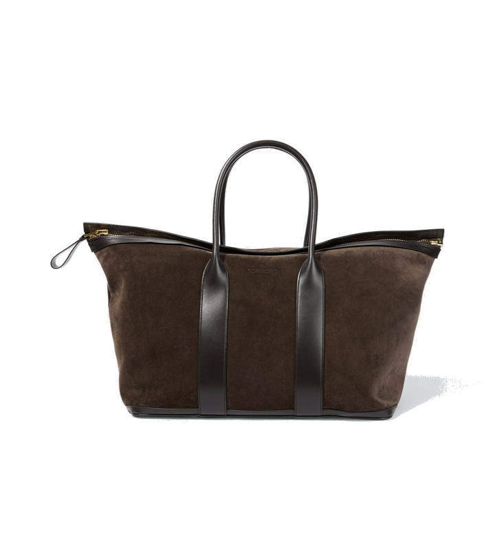 Photo: Tom Ford - East West leather and suede tote bag