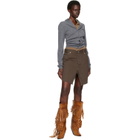 August Barron Brown Display Denim Skirt