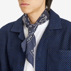 Drake's Men's Classic Paisley Bandana in Navy 