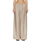 Entire Studios Beige Vento Wide Leg Trousers