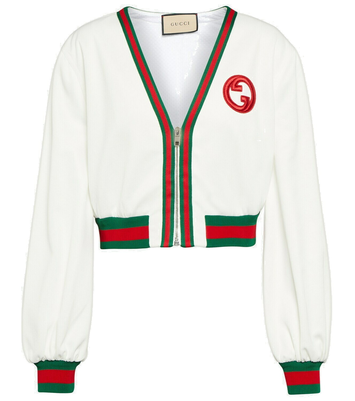 Gucci Interlocking G Web Stripe cropped jacket Gucci