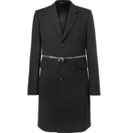Alexander McQueen - Slim-Fit Zip-Trimmed Wool-Blend Coat - Men - Black