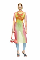 Diesel Layered midi dress with lyrics print - Dresses Womens in Multicolor