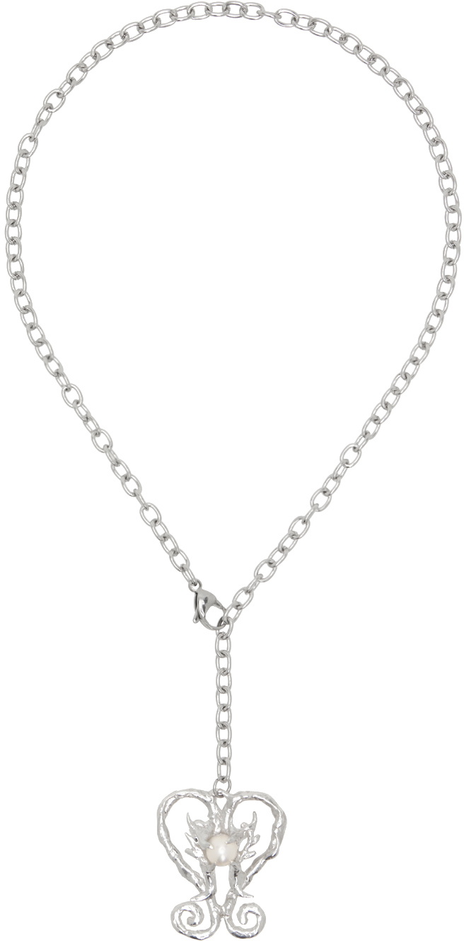 Harlot Hands Silver Heiress Pendant Necklace