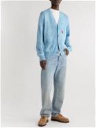 Corridor - Embroidered Tie-Dyed Cotton Cardigan - Blue
