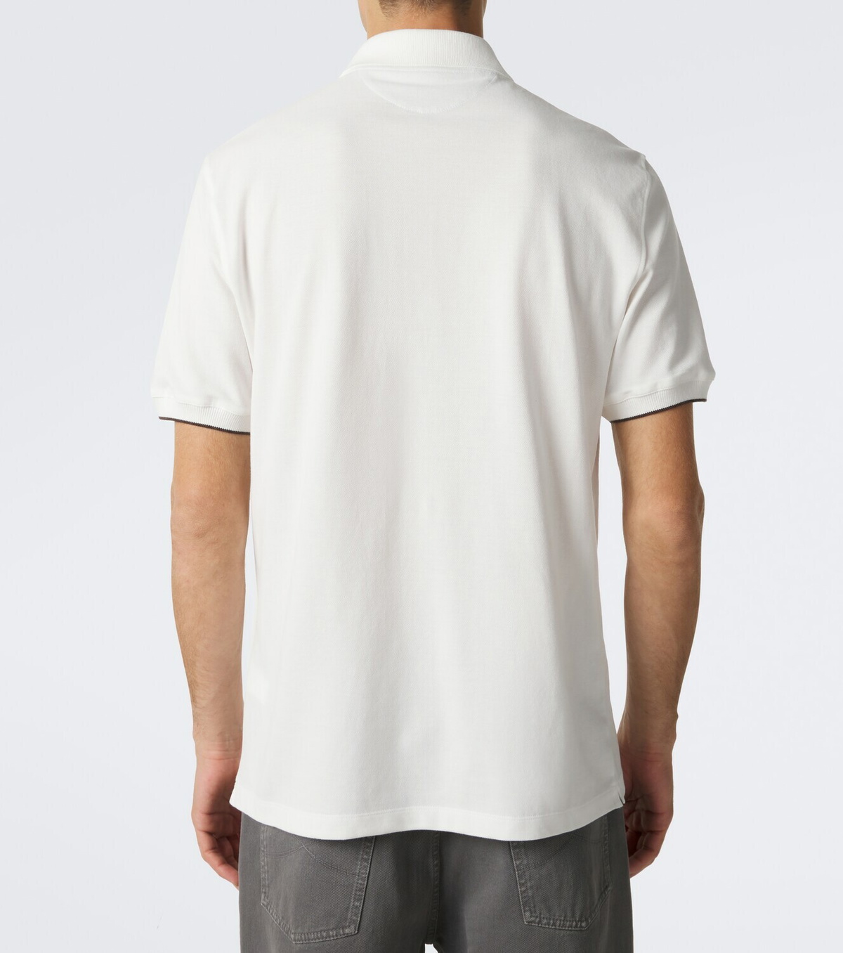 Brunello Cucinelli Logo cotton piqué polo shirt