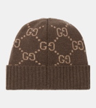 Gucci GG jacquard cashmere beanie