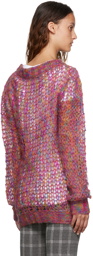 Anna Sui Multicolor Boatneck Sweater