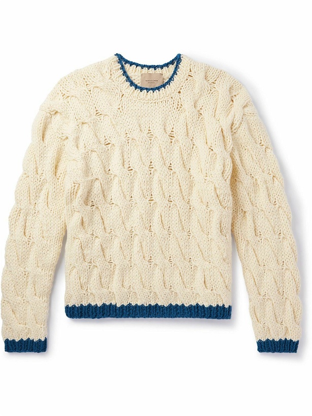 Photo: Federico Curradi - Cable-Knit Wool Sweater - Neutrals