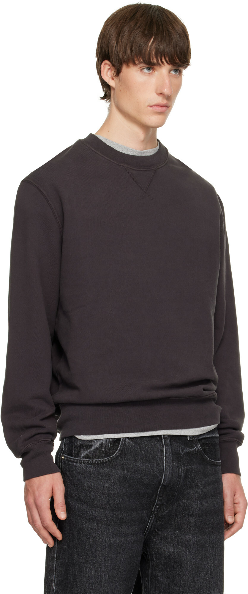 Hanover Brown Staple Crewneck Sweatshirt