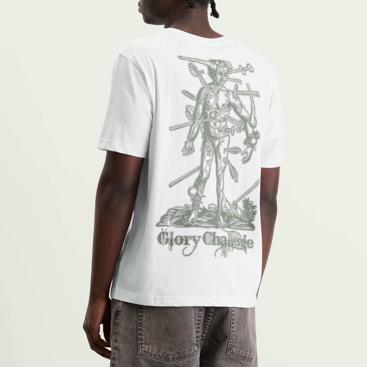 Dime Men's Challenged T-Shirt in White