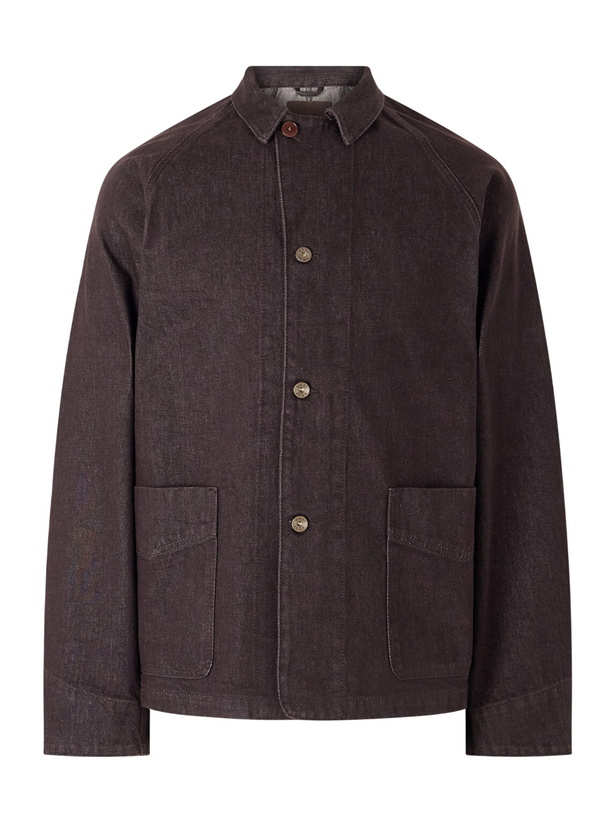 Photo: NN07 - Aiko Organic Denim Blouson Jacket - Brown