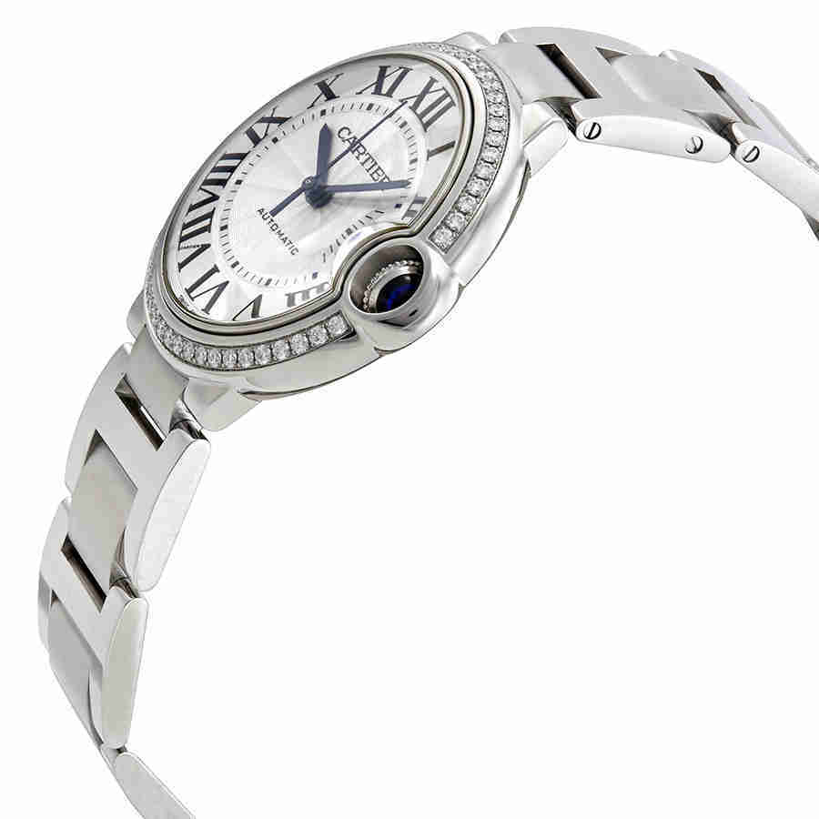 Cartier Ballon Bleu 36 mm Automatic Diamond Ladies Watch W4BB0017