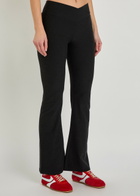 Vuori Elevation Rhythm Flare Stretch-jersey Leggings Black