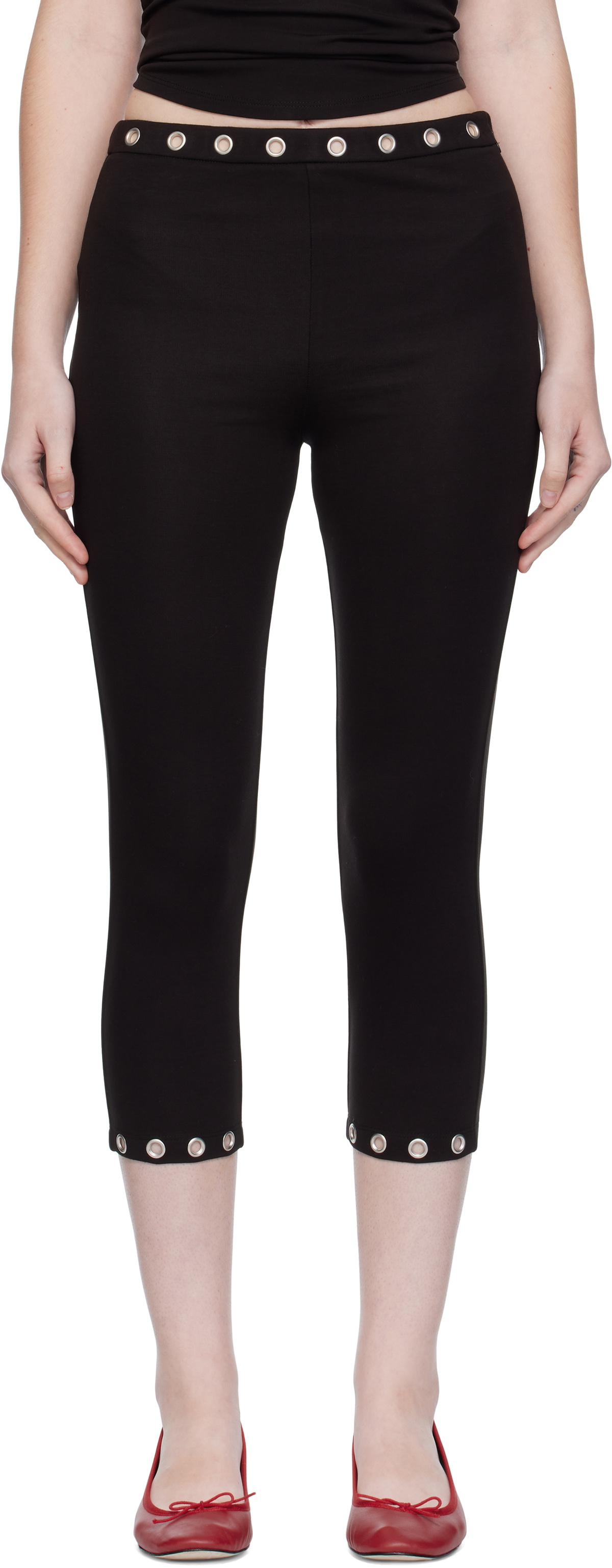 Miaou Black Carla Capri Leggings