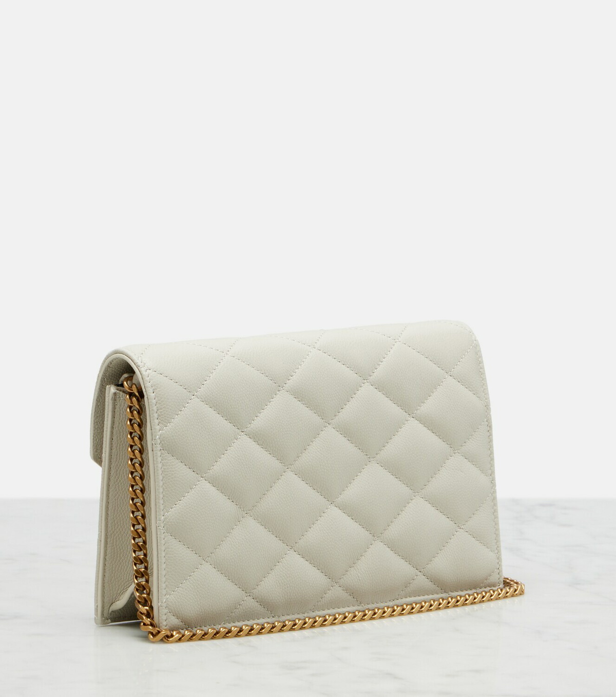 Saint Laurent Paris leather wallet on chain