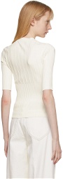 Frame Off-White Mixed Rib Sweater