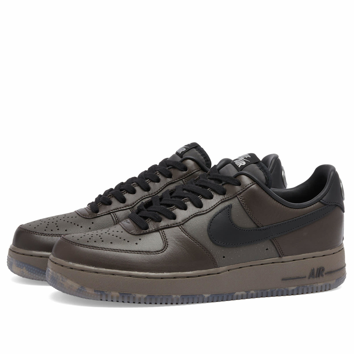 Nike Air Force 1 Low Qs Sneaker in Black Tea/Petra Brown Nike