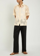 NN07 Freddy Floral Cotton-blend Shirt White