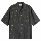 Unlikely Dry Goods Men's Argyle Rayon Shirt in Charcoal