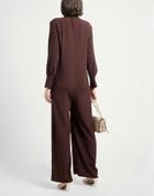 Semicouture Womens Jumpsuit in Dark brown
