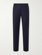 De Petrillo - Straight-Leg Wool-Blend Suit Trousers - Blue