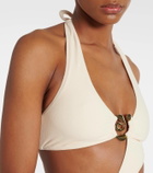 Same Halter Spiral cutout swimsuit