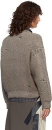 Maison MIHARA YASUHIRO Brown Sun Faded Like Knit Sweater