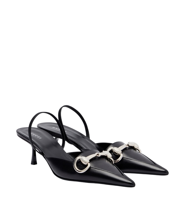 Photo: Gucci Boulevard leather slingback pumps