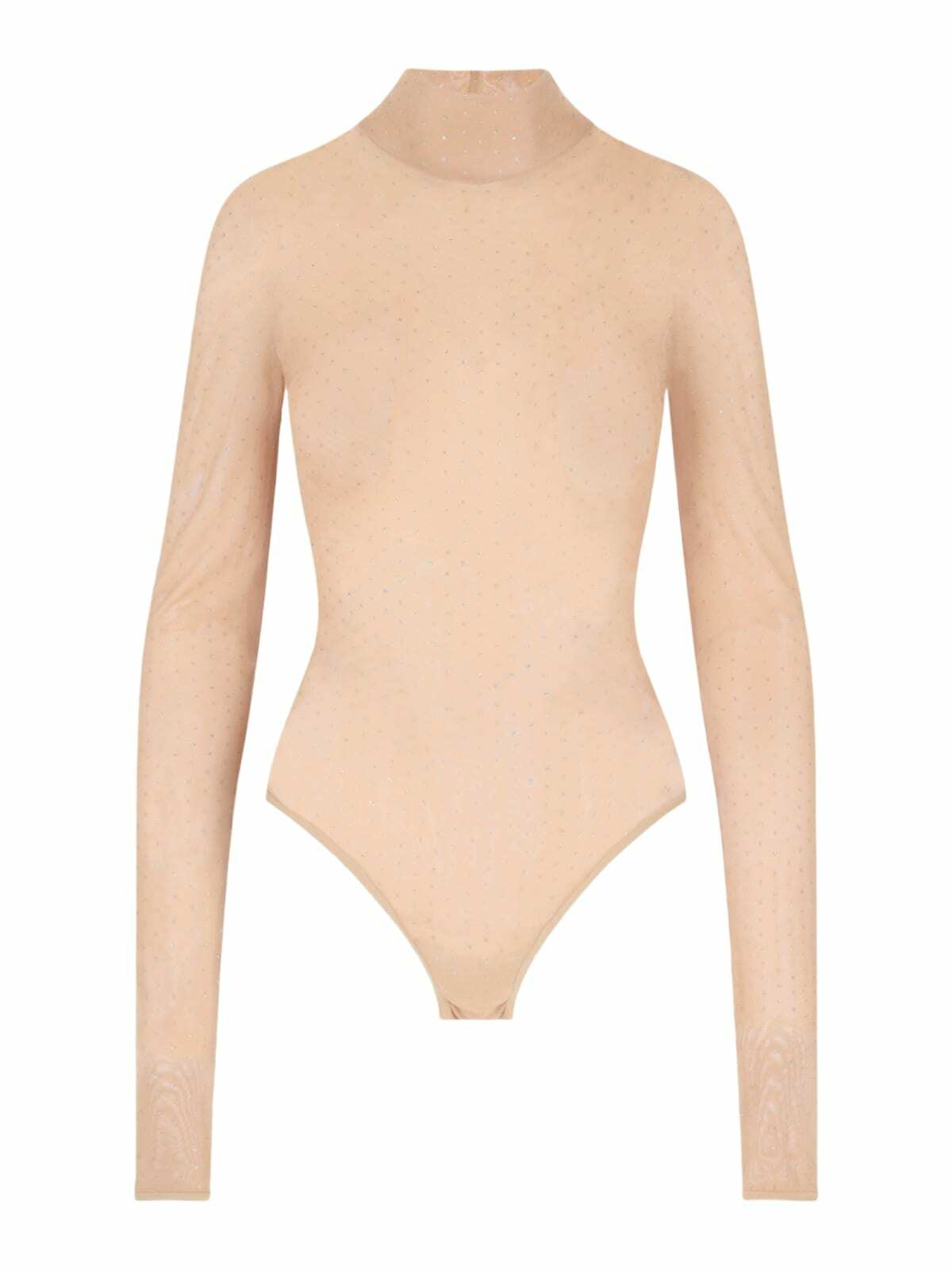 Nensi Dojaka SSENSE Exclusive Brown Mesh Bodysuit Nensi Dojaka
