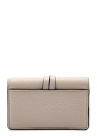 Chloe Alphabet Leather Card Holder - Grey - One Size