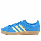 Adidas Gazelle Indoor Sneaker in Blue/Pure Sulfur