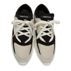 Essentials Black and Off-White Backless Sneakers