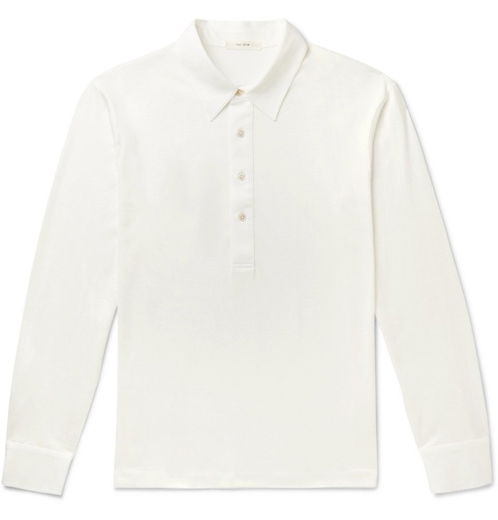 Photo: The Row - Phillip Cotton Polo Shirt - Off-white