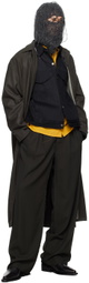 AIREI Black Raw Edge Denim Jacket