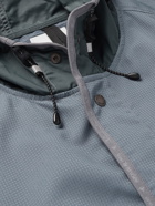 AND WANDER - Vent CORDURA and Nylon-Ripstop Hooded Jacket - Blue